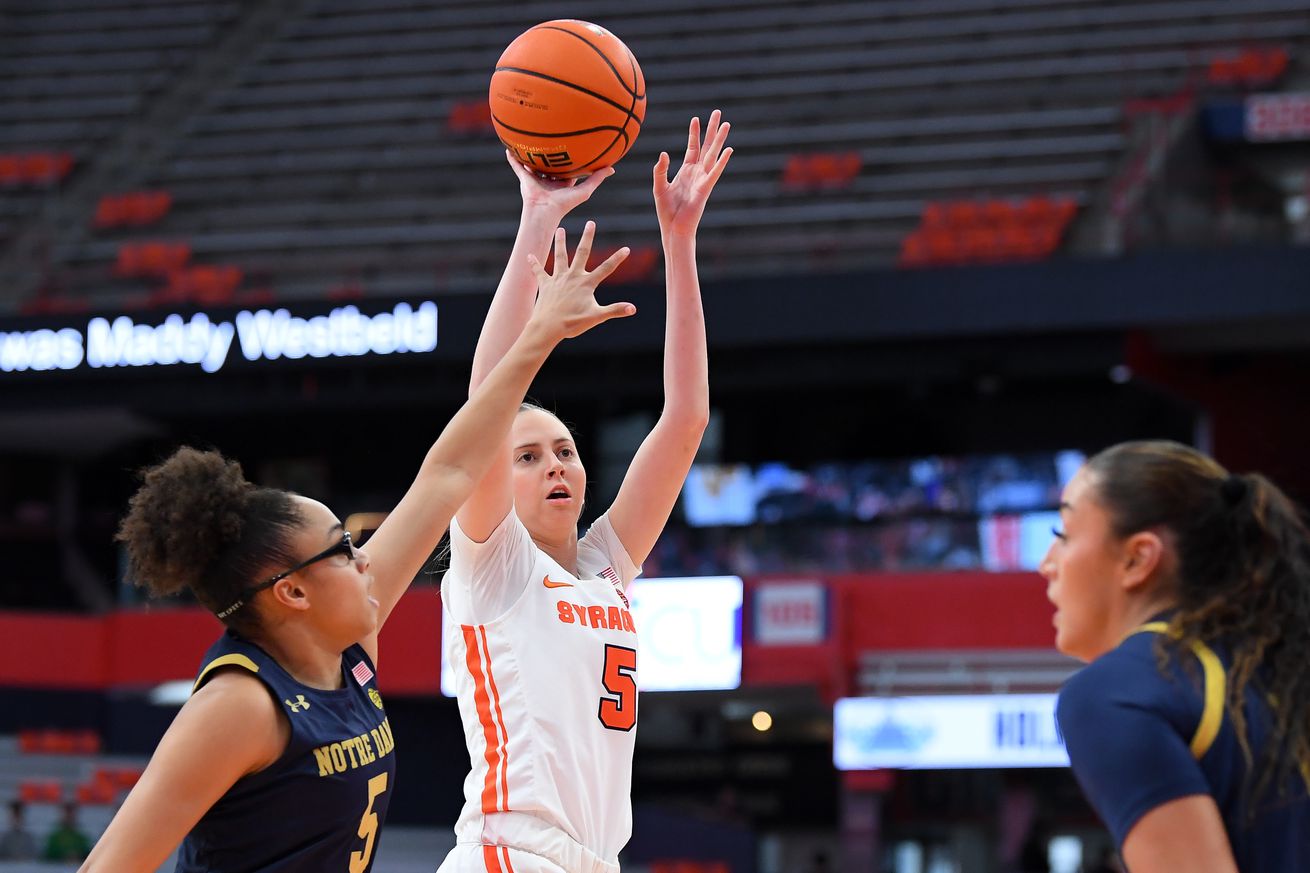 NCAA Womens Basketball: Notre Dame at Syracuse