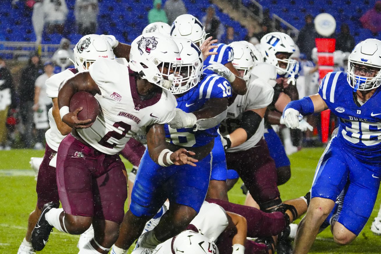 NCAA Football: Lafayette at Duke