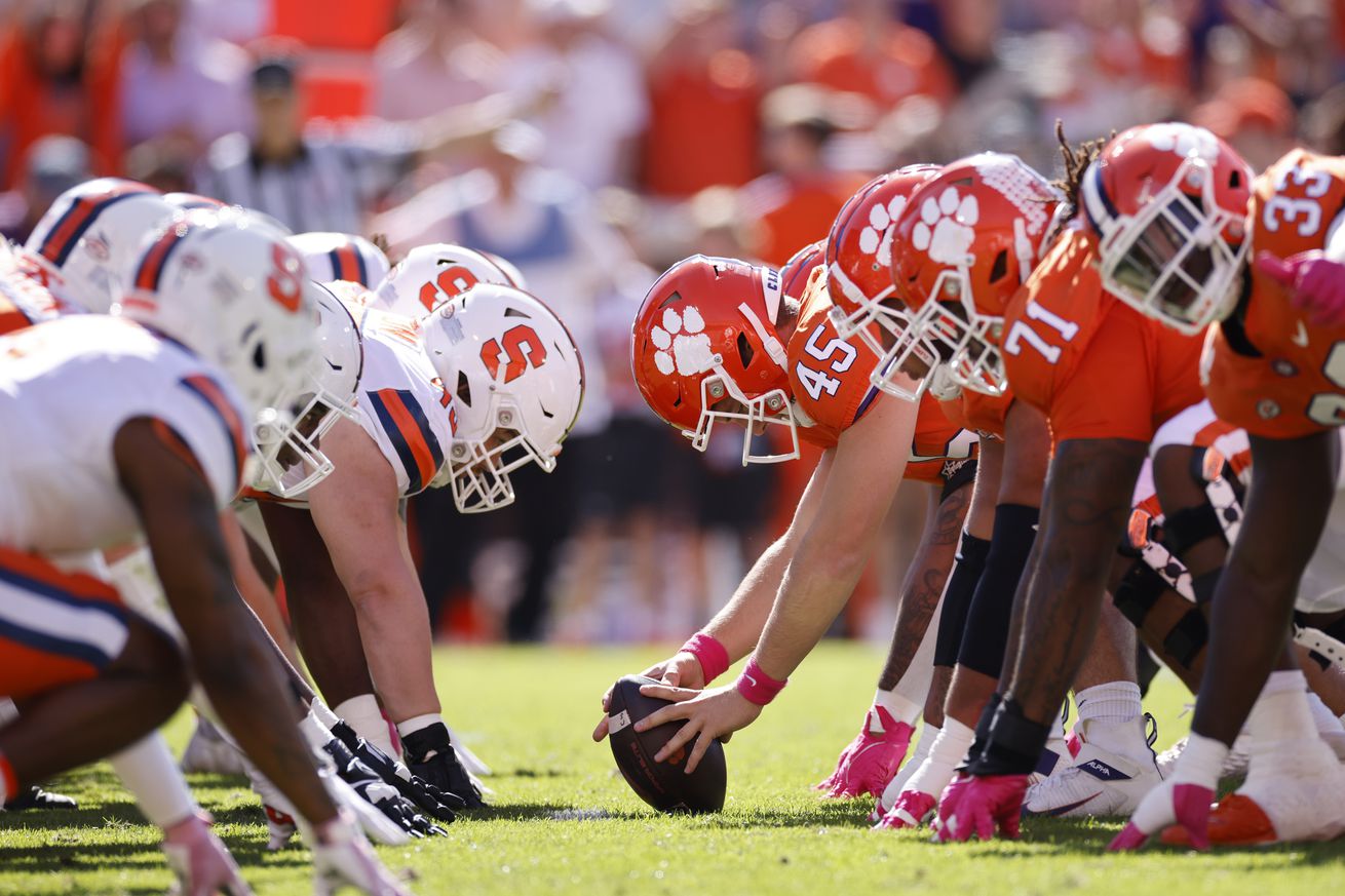 COLLEGE FOOTBALL: OCT 22 Syracuse at Clemson