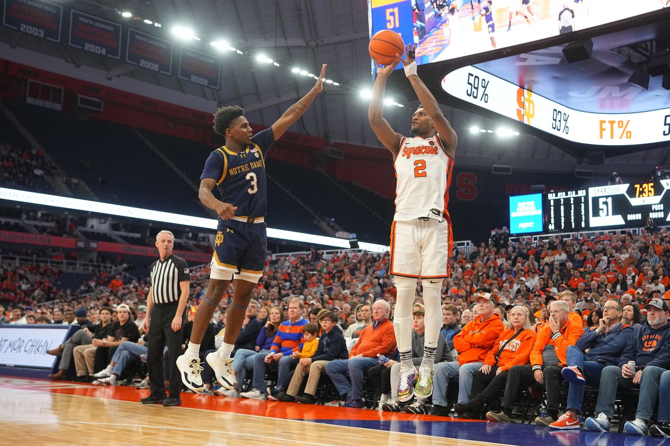 COLLEGE BASKETBALL: JAN 18 Notre Dame at Syracuse