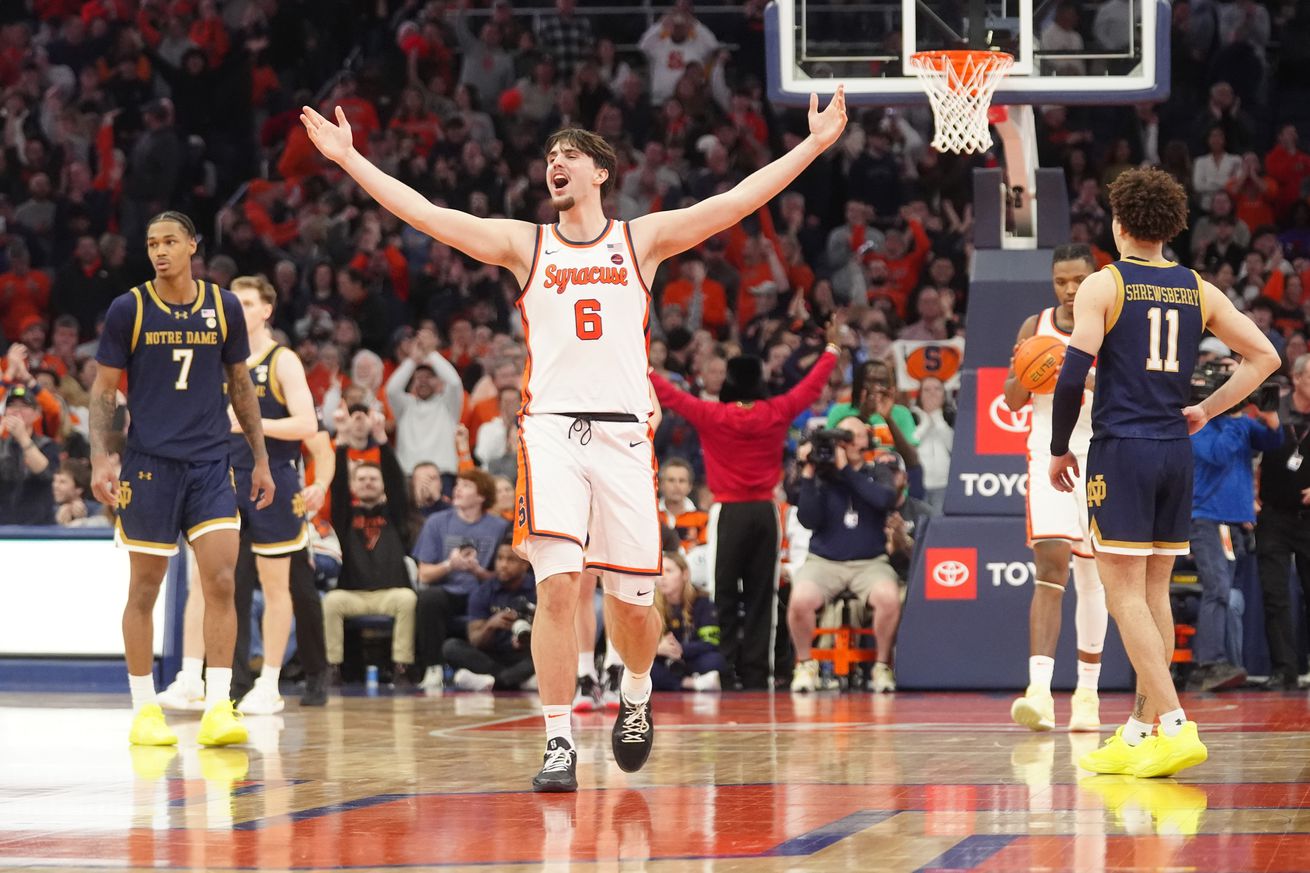 COLLEGE BASKETBALL: JAN 18 Notre Dame at Syracuse